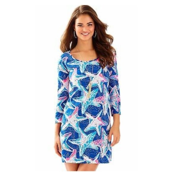 Lilly Pulitzer Dresses & Skirts - Lilly Pulitzer Beacon Blue Starfish Dress Small